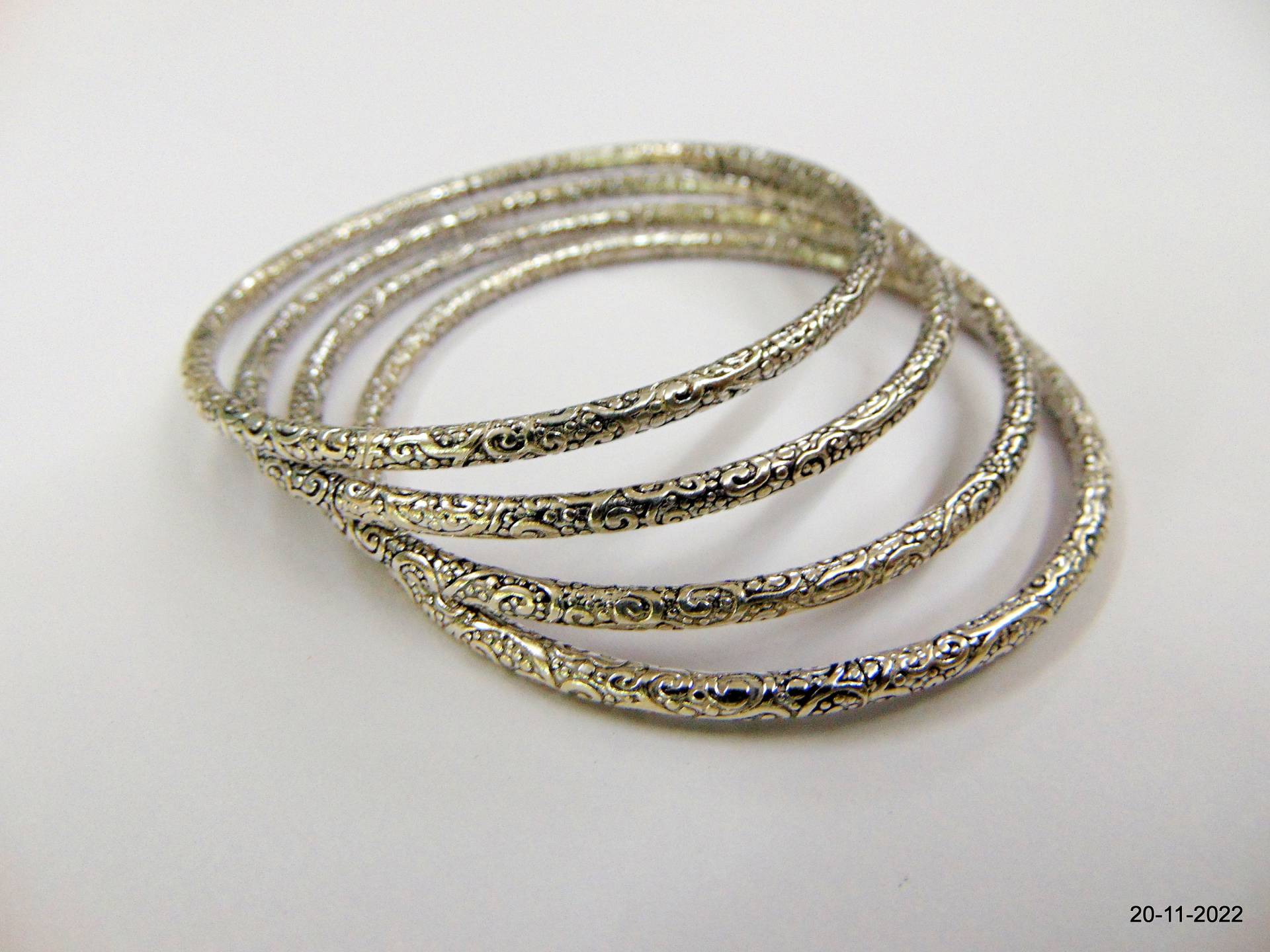 Trachten-Design Silber Armreif Set 4 Stück Handgemachter Schmuck von tribalsilver99