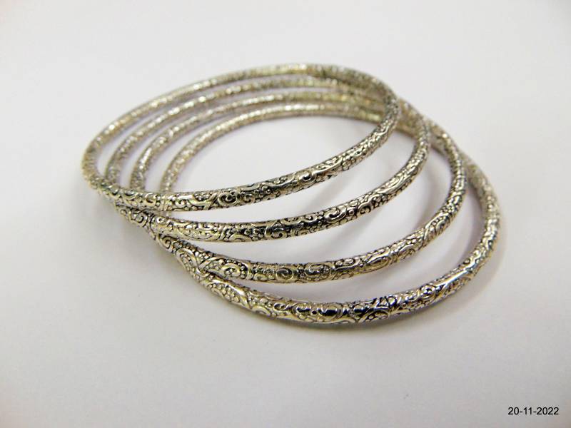 Trachten-Design Silber Armreif Set 4 Stück Handgemachter Schmuck von tribalsilver99