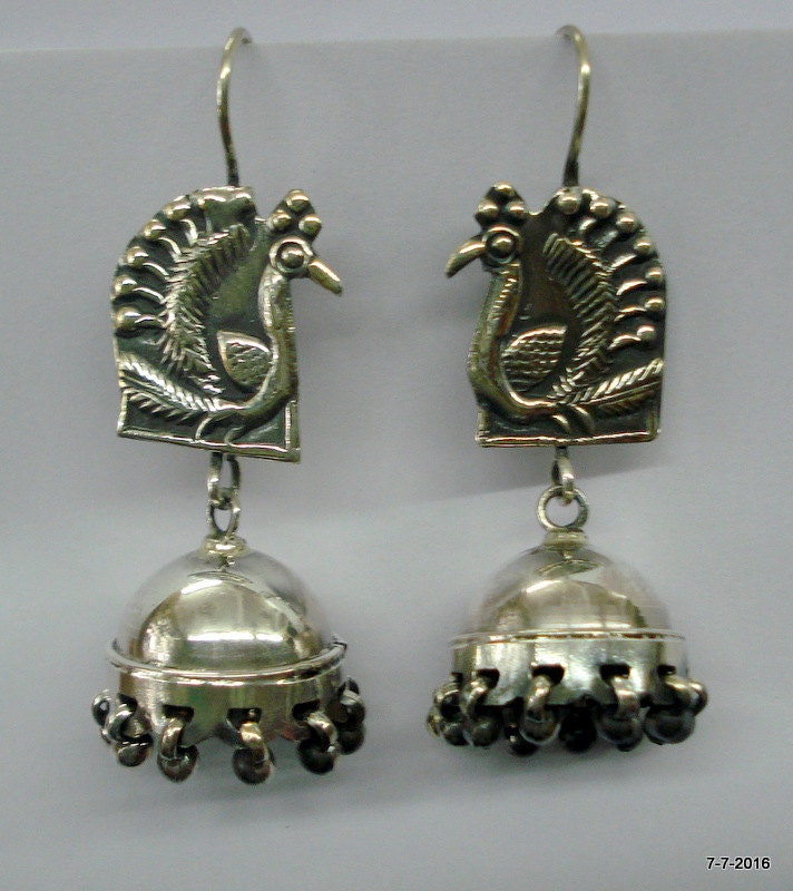 Traditionelle Design Sterlingsilber Ohrringe Baumeln Ethinic Schmuck von tribalsilver99