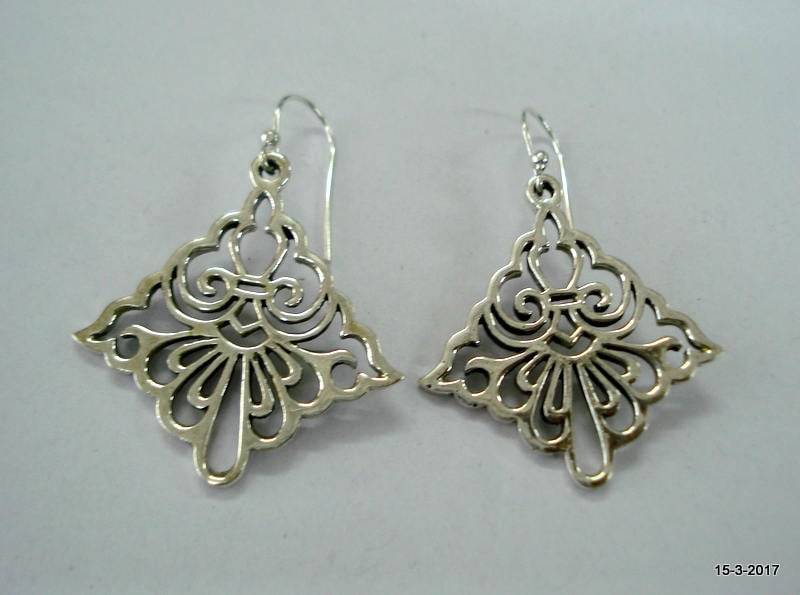 Traditionelle Design Sterlingsilber Ohrringe Handgemacht Ethno-Schmuck von tribalsilver99