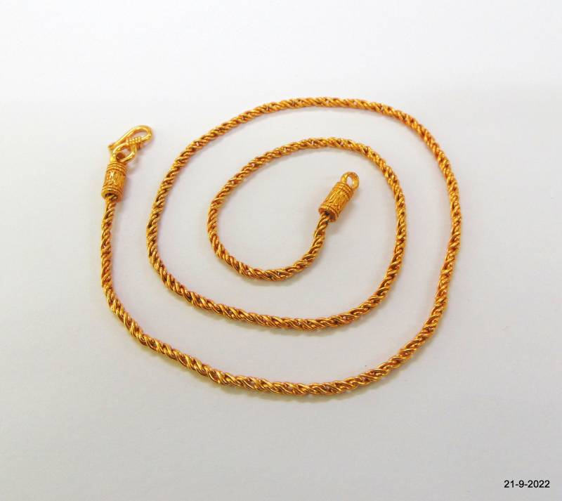 Traditionelle Gold Vermeil Vergoldete Sterling Silber Halskette - Handgemachte von tribalsilver99