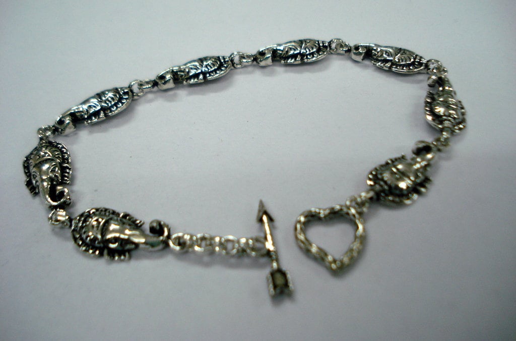 Traditionelle Sterling Silberarmband Armreif, Handgefertigten Schmuck Lord Ganesha von tribalsilver99