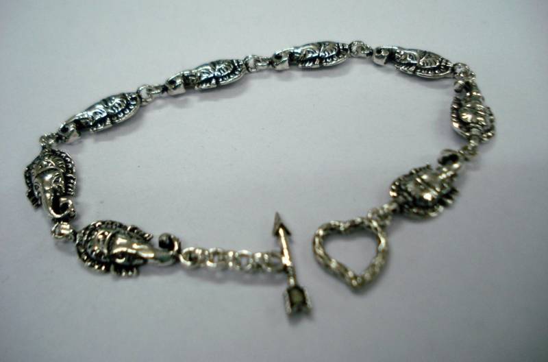 Traditionelle Sterling Silberarmband Armreif, Handgefertigten Schmuck Lord Ganesha von tribalsilver99