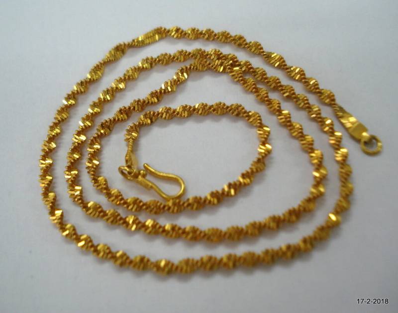 Traditionelles Design 22Kt Goldkette Halskette Handgemachte von tribalsilver99