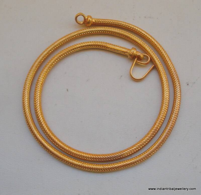 Traditionelles Design Handgemachte Gold Vermeil Vergoldet Silber Kette Halskette von tribalsilver99