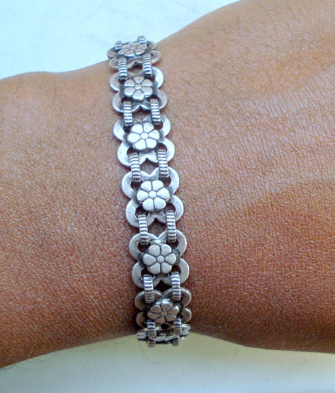 Traditionelles Design Silber Manschette Armband Armreif Handgefertigter Schmuck Rajasthan von tribalsilver99