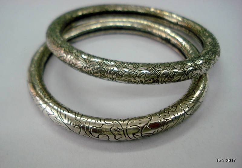 Traditionelles Design Sterling Silber Armreif 2Pc Handgefertigten Schmuck-Set von tribalsilver99