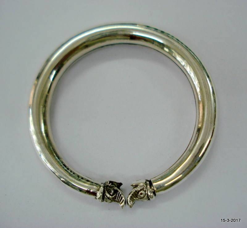 Traditionelles Design Sterling Silber Armreif Armband Manschette Drachenköpfe Handgefertigt von tribalsilver99