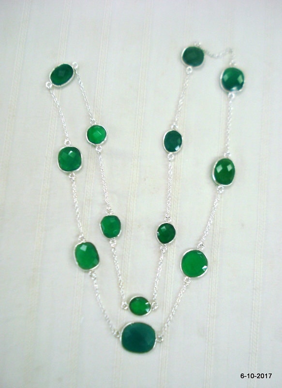 Traditionelles Design Sterling Silber Halskette Edelstein Traditionelles Design Sterling Silber Halskette Edelstein von tribalsilver99