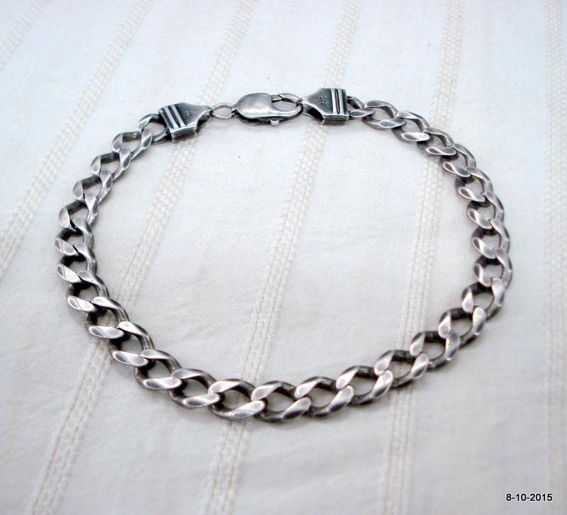 Vintage Antik Alte Sterling Silber Armband Manschette Schmuck von tribalsilver99