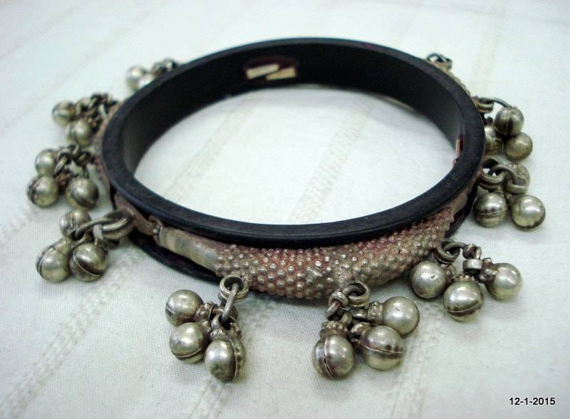 Vintage Antik Stammes-Alt Silber Armband Armreif von tribalsilver99