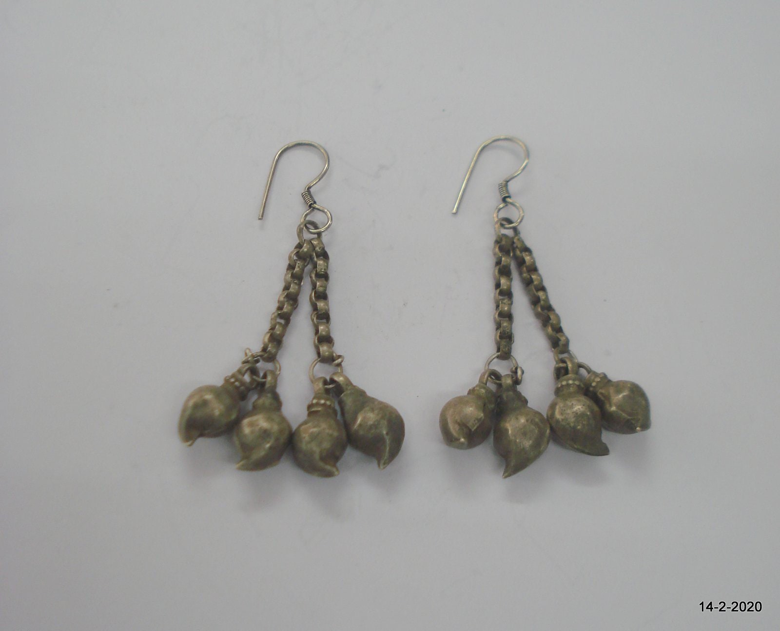 Vintage Antike Stammes Alte Silber Ohrringe Mango Perlen Banjara Schmuck von tribalsilver99