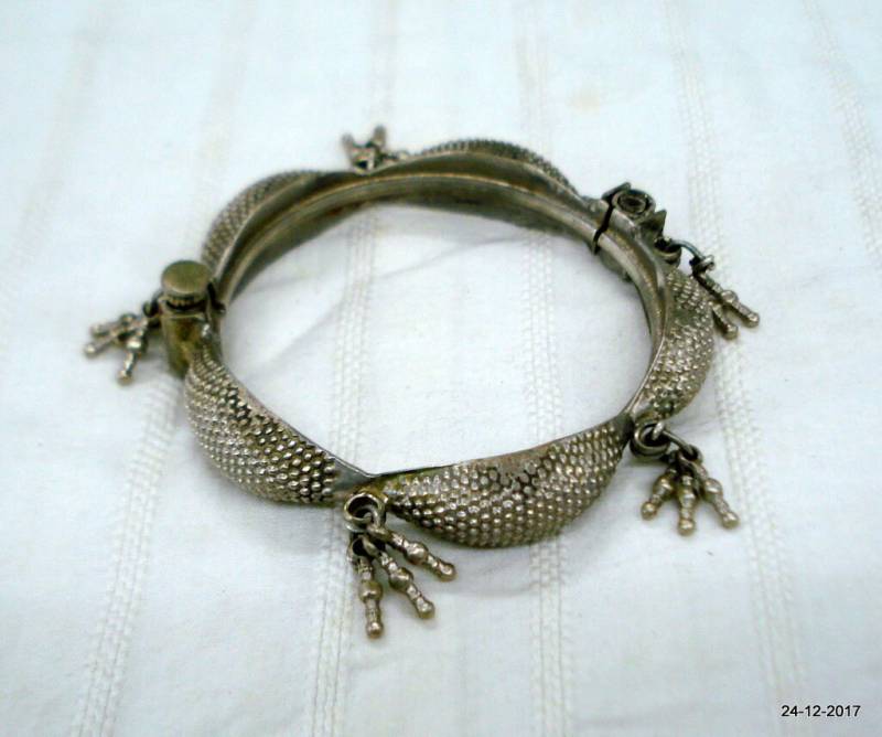 Vintage Armreif Armband Antiker Stammes Alte Silber Schmuck von tribalsilver99