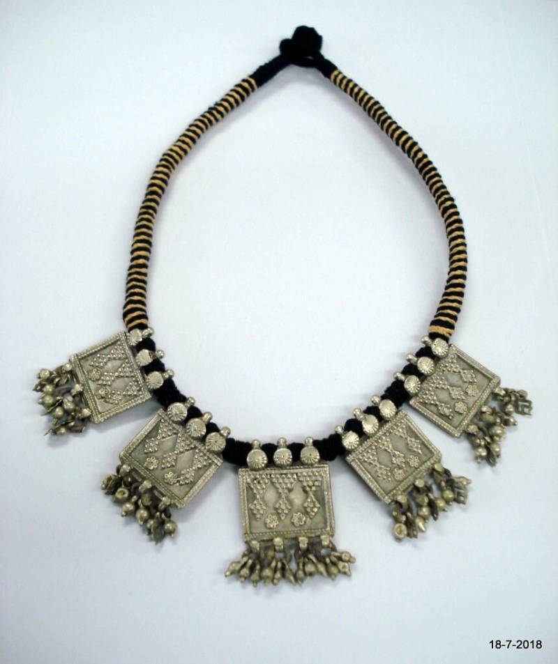 Vintage Halskette Antike Alt Silber Halsband Anhänger von tribalsilver99