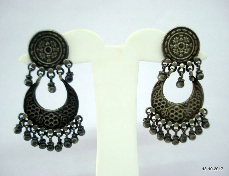 Vintage Ohrringe Sterling Silber Handgemacht Stammes-Ohrringe Ohrstecker von tribalsilver99