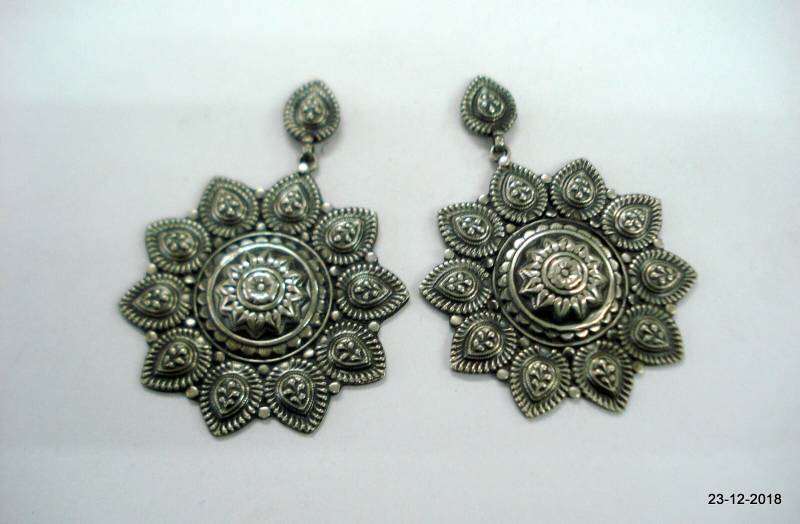 Vintage Ohrringe Sterling Silber Handgemacht Stammes-Ohrringe Ohrstecker von tribalsilver99