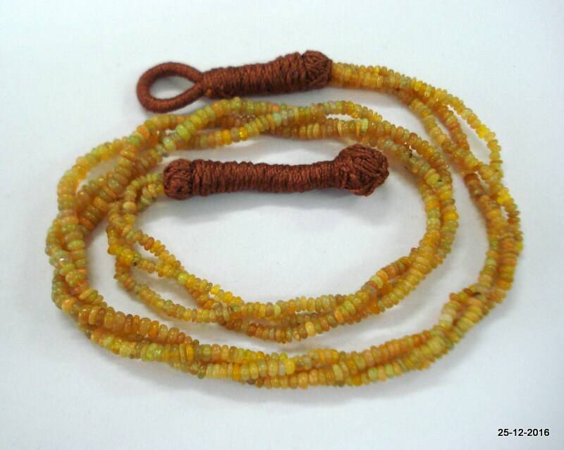 Vintage Opal Perlen Halskette Strang Jade Edelsteine von tribalsilver99