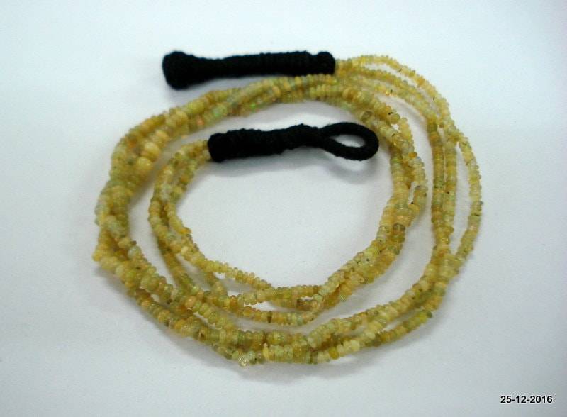 Vintage Opal Perlen Halskette Strang Jade Edelsteine von tribalsilver99