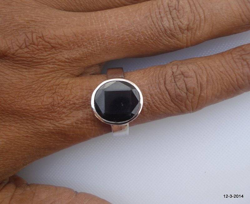 sterling 925Er Silber Ring Granat Edelstein Cocktail Handarbeit von tribalsilver99