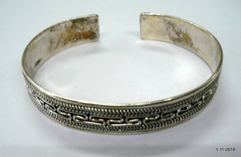 sterling Silber Armreif Manschette Traditionellen Handgemachten Schmuck von tribalsilver99