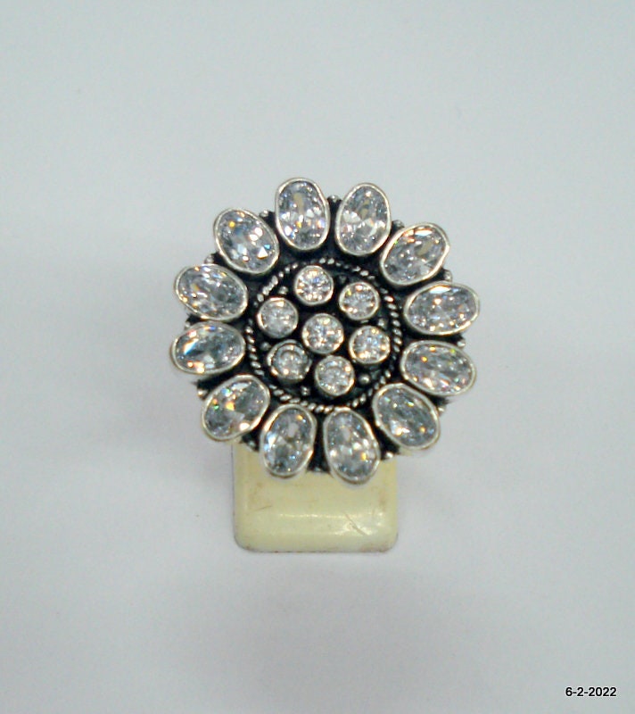 sterling Silber Ring Edelstein Cocktail Trachtenschmuck von tribalsilver99