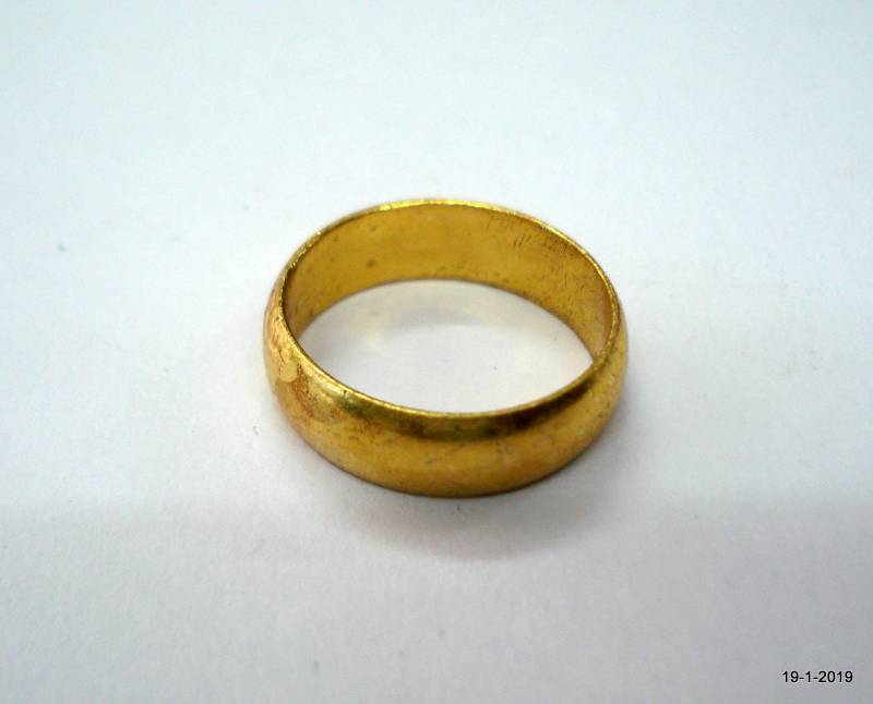 sterling Silber Vermeil Gold Vergoldete Ring Gold Überzogener Bandring von tribalsilver99
