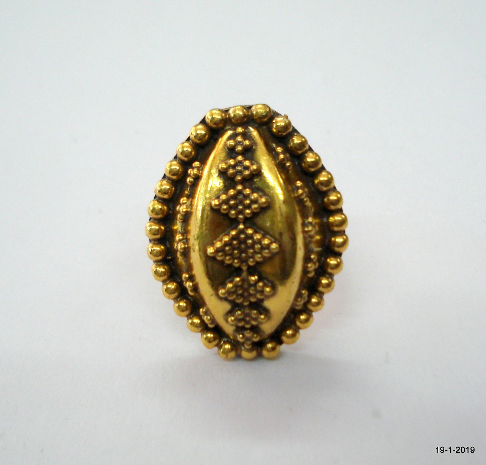 sterling Silber Vermeil Gold Vergoldete Ring Vergoldeten Cocktail-Ring von tribalsilver99