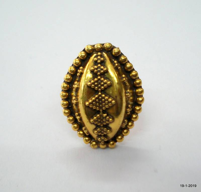 sterling Silber Vermeil Gold Vergoldete Ring Vergoldeten Cocktail-Ring von tribalsilver99