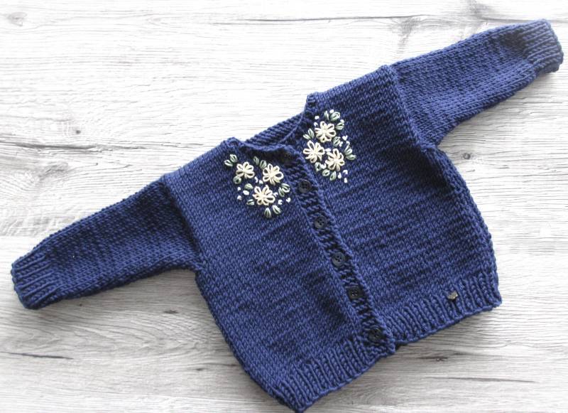 Babyjacke Merinowolle von trollsocke