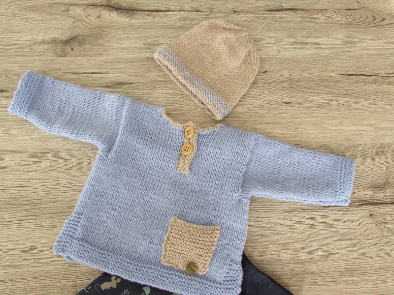 Babypullover Und Mütze Gr.56 -62-68 Merinowolle Babypullover Und Mütze Gr.56 -62-68 Merinowolle von trollsocke