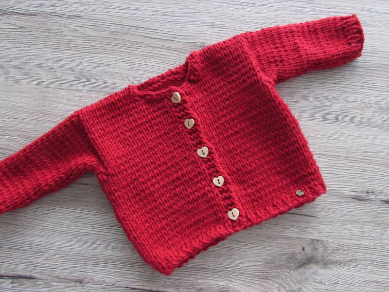 Babystrickjacke Merinowolle Babystrickjacke Merinowolle von trollsocke