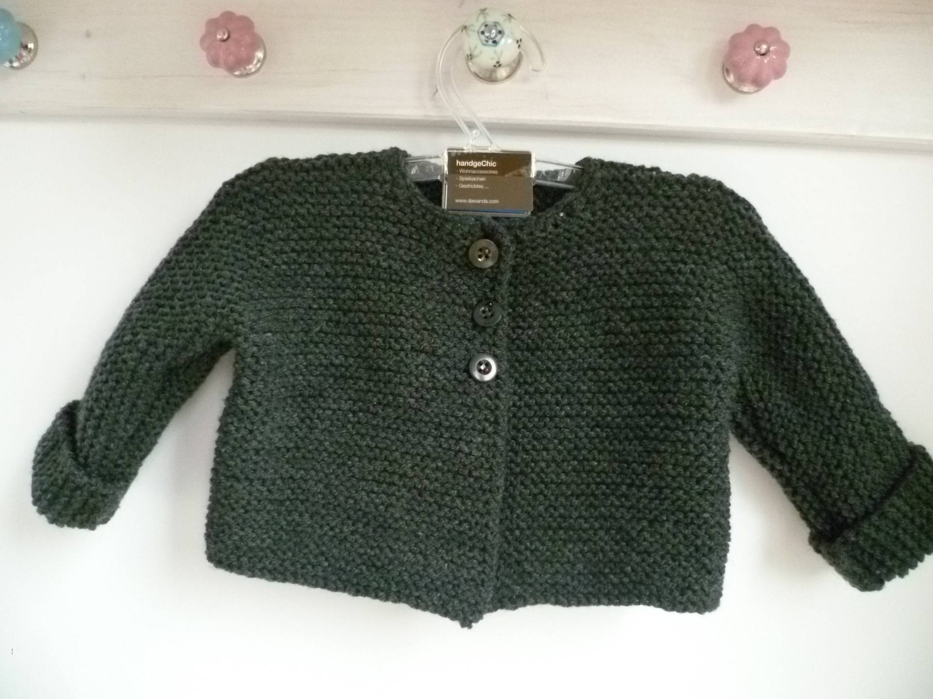 Babystrickjacke Merinowolle Babystrickjacke Merinowolle von trollsocke