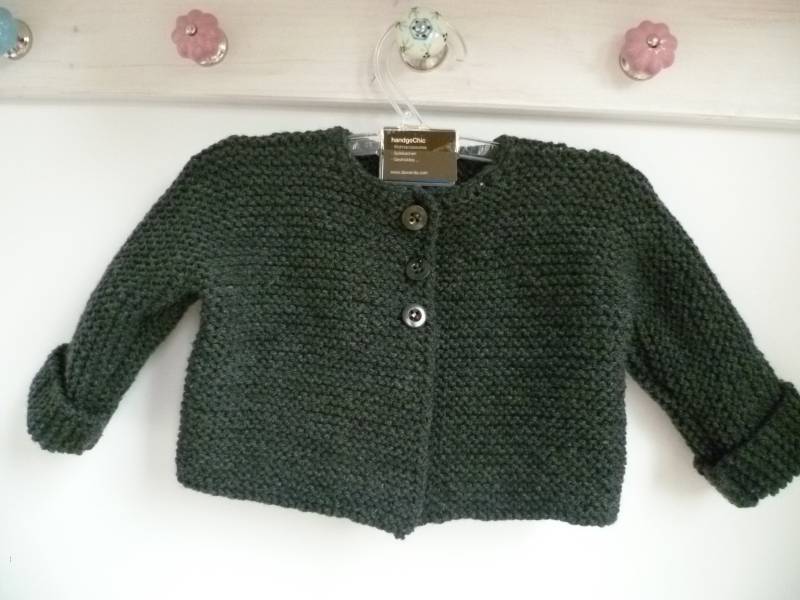 Babystrickjacke Merinowolle Babystrickjacke Merinowolle von trollsocke