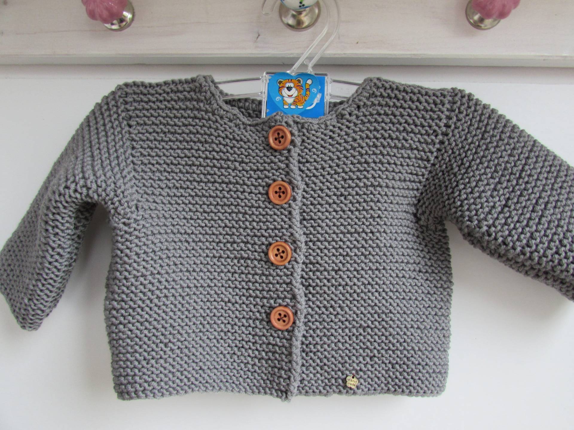 Babystrickjacke Merinowolle Babystrickjacke Merinowolle von trollsocke