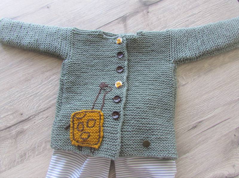 Babystrickjacke Merinowolle Babystrickjacke Merinowolle von trollsocke