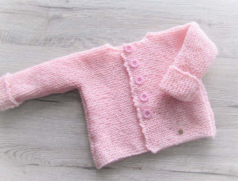 Babystrickjacke Merinowolle Babystrickjacke Merinowolle von trollsocke