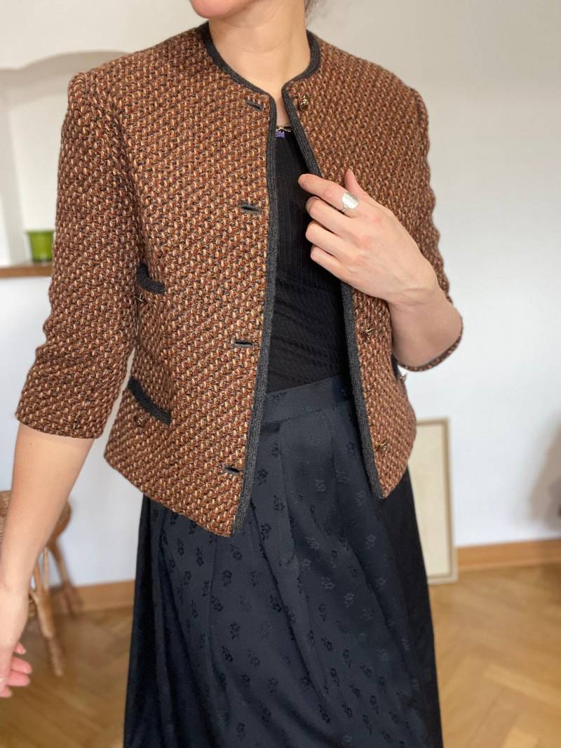 Vestebene Vintage Jäckchen Jacke Vestebene Italy Wolle Gr36 von trouvelieblingsteile