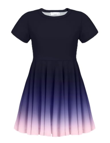 trudge Mädchenkleider Sommer Kinder Kurzarm Gradient T Shirt Kleider Baumwollkleid Freizeitkleid Skaterkleid Mädchenkleidung Gradient 100 trudge Mädchenkleider Sommer Kinder Kurzarm Gradient T Shirt Kleider Baumwollkleid Freizeitkleid Skaterkleid Mädchenkleidung Gradient 100 von trudge
