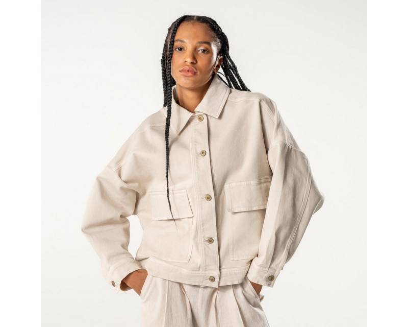 trueStory Jeansjacke DAFNE Weiter Boxy-Schnitt mit überhängenden Schultern von trueStory