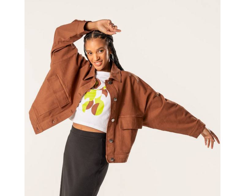 trueStory Jeansjacke DAFNE Weiter Boxy-Schnitt mit überhängenden Schultern von trueStory