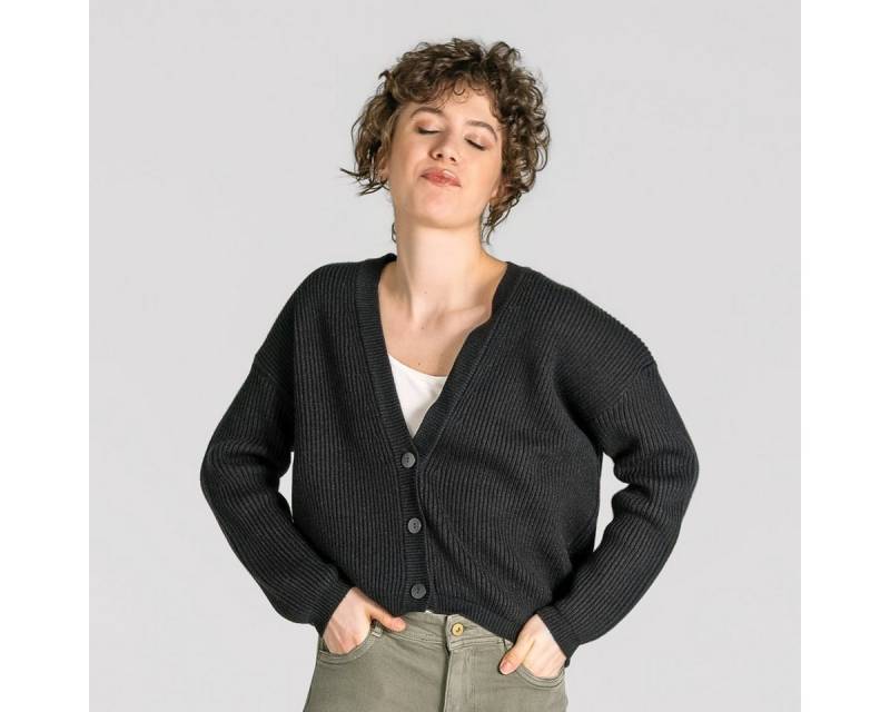 trueStory Strickjacke ALFREY Kuschelig weiche Bio-Merinowolle von trueStory