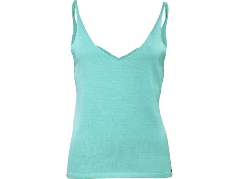trueStory V-Shirt trueStory Bio-Damen-Stricktop 'FIANNA' mit V-Aussc von trueStory