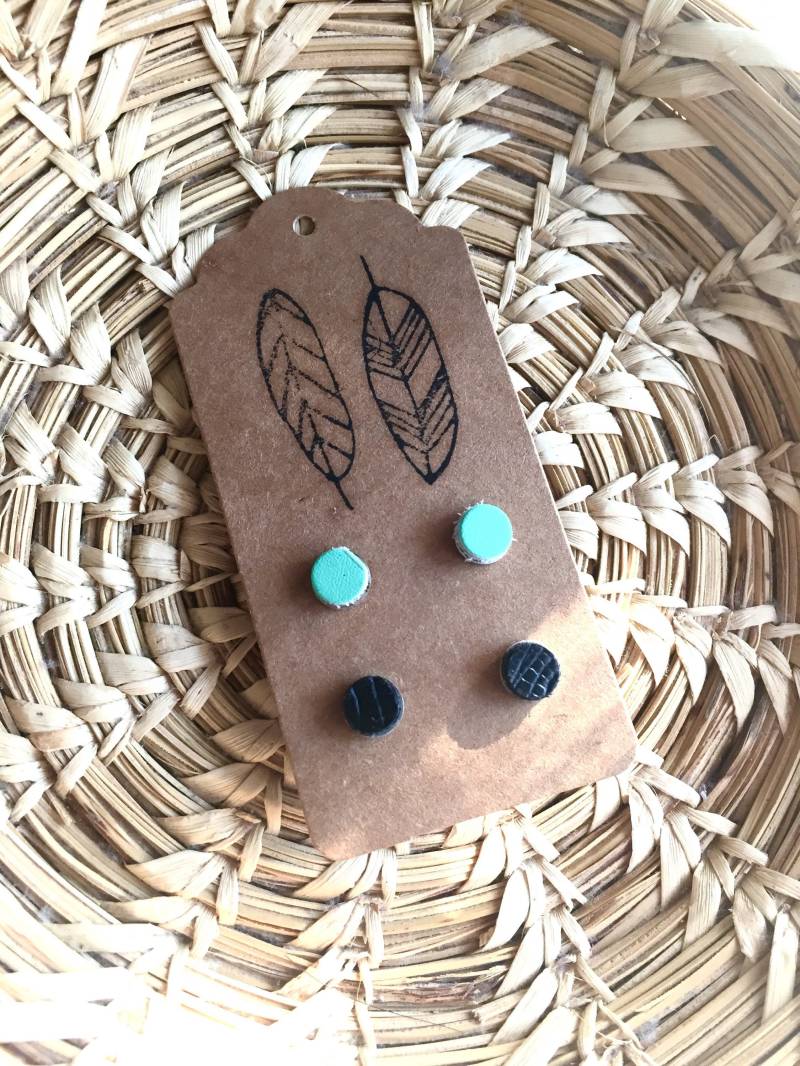 Lederohrringe, Lederschmuck, Hypoallergener Schmuck, Lederohrstecker, Boho Western Schmuck, Lederaccessoires von truelovecreates