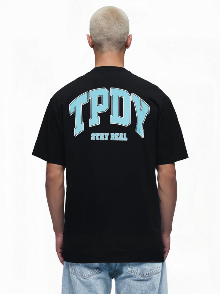 trueprodigy Oversize-Shirt Arin Logoprint Rundhals dicker Stoff von trueprodigy