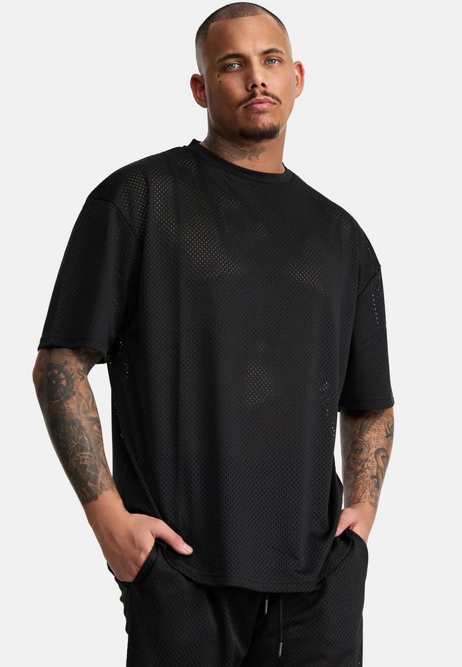 trueprodigy Oversize-Shirt Daniel Logoprint Rundhals Mesh Ware von trueprodigy