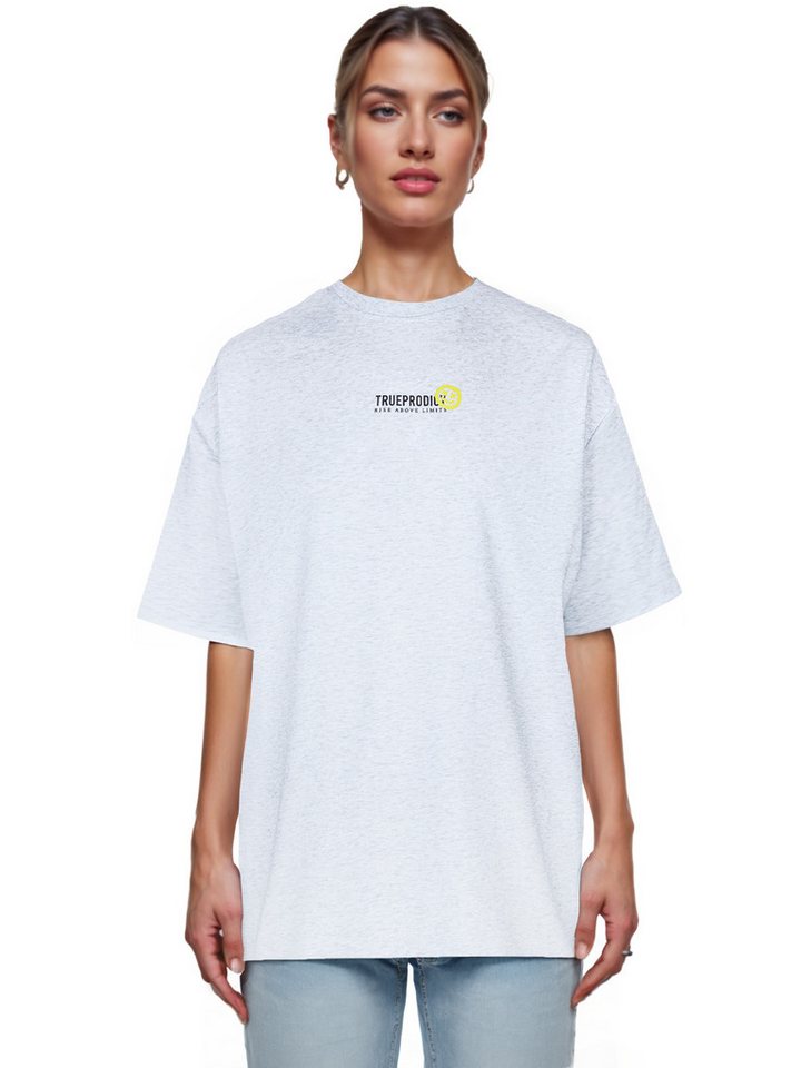 trueprodigy Oversize-Shirt Juniper F Logoprint Rundhals dicker Stoff von trueprodigy