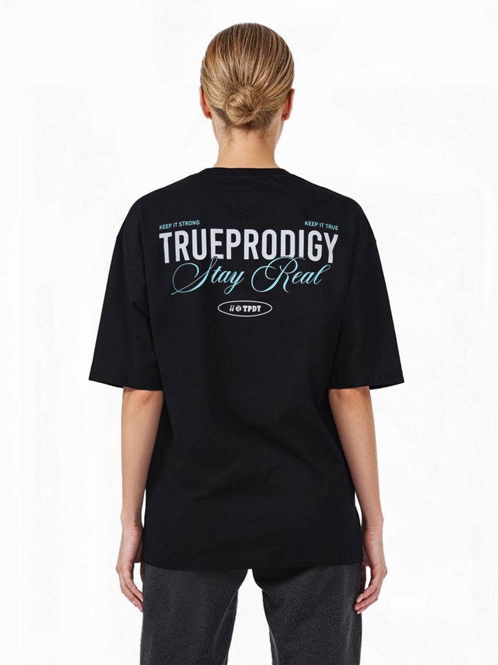 trueprodigy Oversize-Shirt Lou F Logoprint Rundhals dicker Stoff trueprodigy Oversize-Shirt Lou F Logoprint Rundhals dicker Stoff von trueprodigy