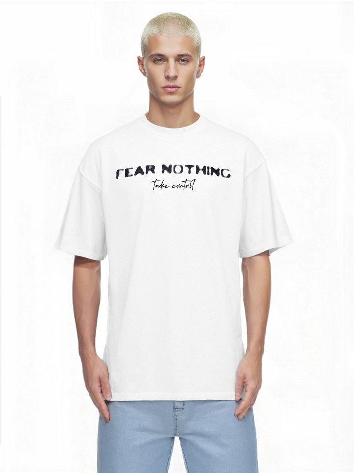 trueprodigy Oversize-Shirt Noa Logoprint Rundhals dicker Stoff von trueprodigy