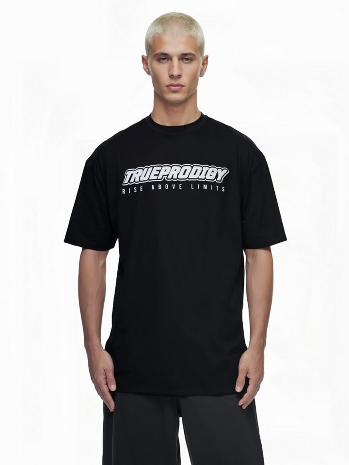 trueprodigy Oversize-Shirt Toni Logoprint Rundhals dicker Stoff von trueprodigy