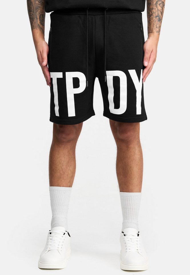 trueprodigy Shorts Walden Eingrifftaschen mit Reißverschluss und Logoprint von trueprodigy
